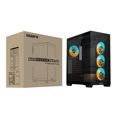 GIGABYTE C500 PANORAMIC STEALTH Midi Tower Negro