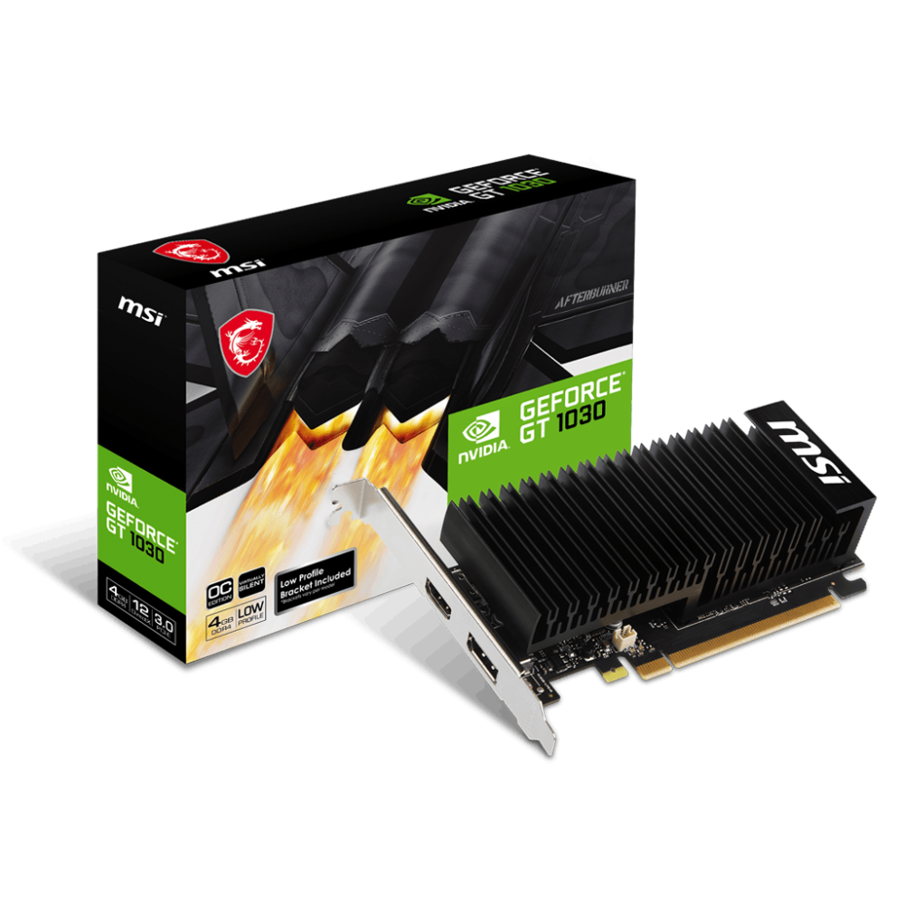 MSI GeForce GT 1030 4GHD4 LP OC NVIDIA 4 GB GDDR4