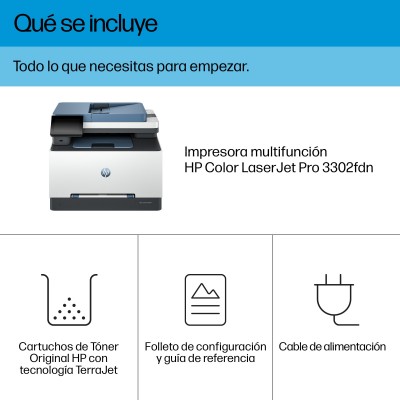 HP Color LaserJet Pro Impresora multifunción 3302fdn