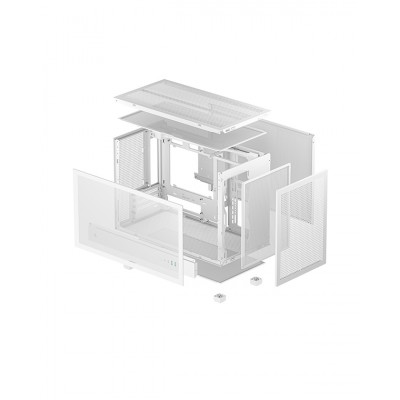 DeepCool CH260 Micro Torre Blanco