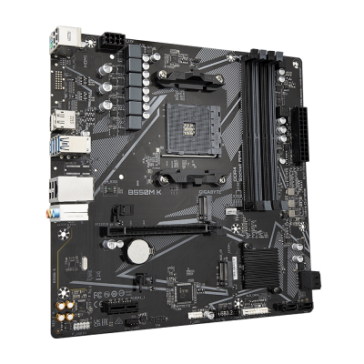 GIGABYTE B550M K Placa base - Procesadores AMD Ryzen 5000, hasta 4733 MHz DDR4, 1xPCIe 4.0 + 1xPCIe 3.0 M.2, LAN 1GbE, USB 3.2