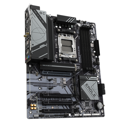 GIGABYTE B650 EAGLE AX Placa base - AMD Ryzen serie 9000, VRM de 12+2+2 fases, hasta 7600 MHz DDR5 (OC), 1xPCIe 5.0 + 2xPCIe 4.