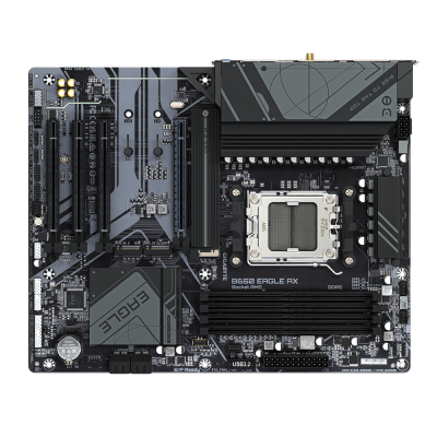 GIGABYTE B650 EAGLE AX Placa base - AMD Ryzen serie 9000, VRM de 12+2+2 fases, hasta 7600 MHz DDR5 (OC), 1xPCIe 5.0 + 2xPCIe 4.