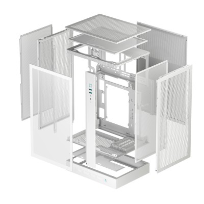 DeepCool CH270 Digital WH Mini Tower Blanco