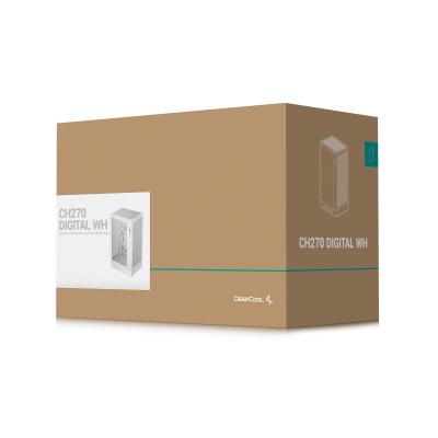 DeepCool CH270 Digital WH Mini Tower Blanco