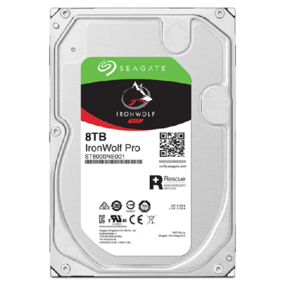 Seagate IronWolf Pro ST8000NT001 disco duro interno 8 TB 7200 RPM 256 MB 3.5" Serial ATA III