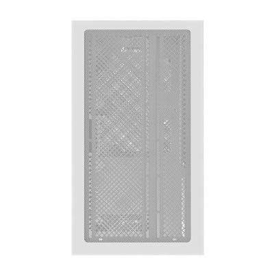 GIGABYTE C201 PANORAMIC ICE Caja para PC – Torre media, m-ATX, compatible con radiador de 360 mm, 3 ventiladores preinstalados,