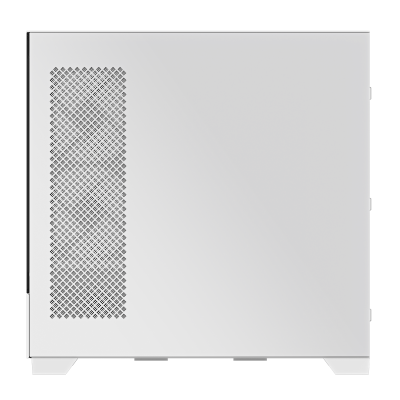 GIGABYTE C201 PANORAMIC ICE Caja para PC – Torre media, m-ATX, compatible con radiador de 360 mm, 3 ventiladores preinstalados,