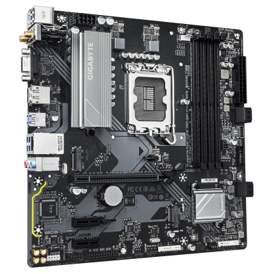 GIGABYTE B760M D3HP WIFI6 Placa base - Compatible con procesadores Intel Core 14ª generación, VRM digital de 4+1+1 fases, hasta