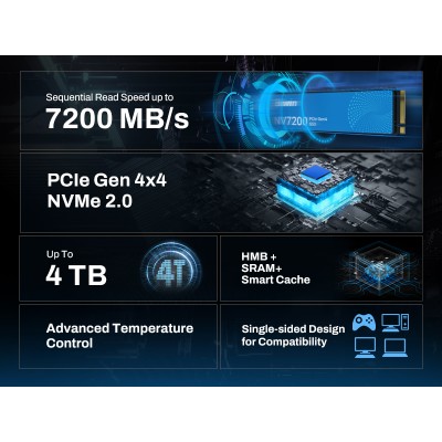 Biwin NV7200 4 TB M.2 PCI Express 4.0 NVMe