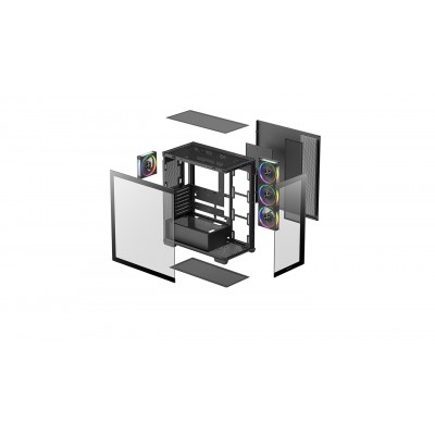 DeepCool CG580 4F V2 Midi Tower Negro