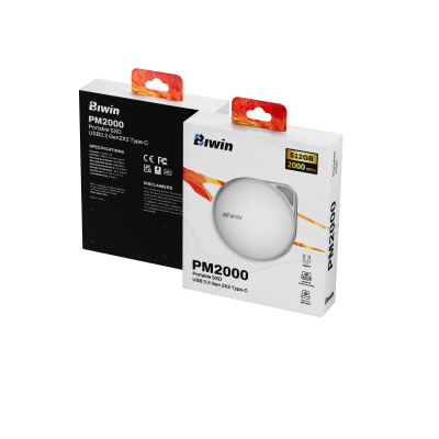 Biwin PM2000 512 GB USB Tipo C USB 3.2 Gen 2x2 Blanco