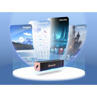 Biwin PD2000 1 TB USB Tipo C USB 3.2 Gen 2x2 Oro