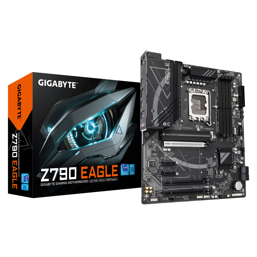 GIGABYTE Z790 EAGLE Placa base - Soporta CPUs Intel Core de 14ª generación, VRM de 12+1+1 fases, hasta 7600MHz DDR5 (OC), 3xPCI