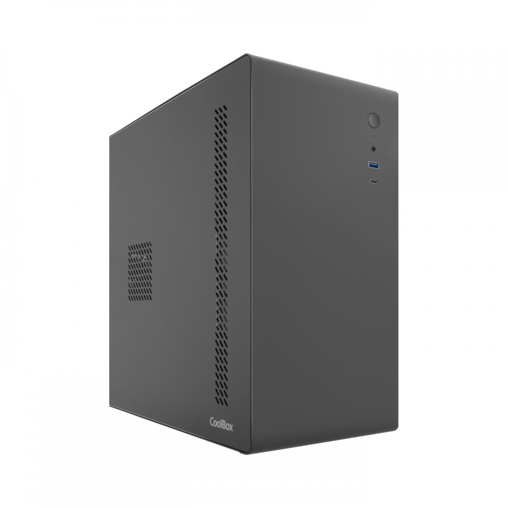 CoolBox CAJA MATX M640C USB-C 3.2 GEN1 FULLMETAL BASIC500GR 500W + 1 VENT. 90MM