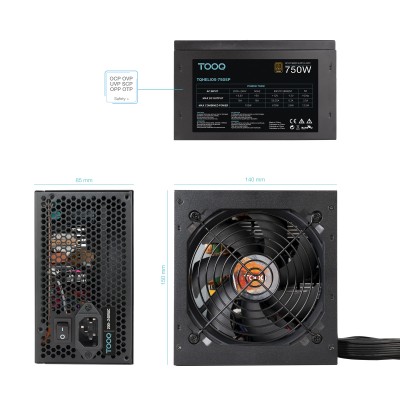 TooQ Fuente de alimentación ATX 750W APFC 80Plus Bronze