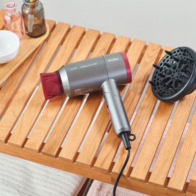 Solac Hair&Go Ionic secador 2000 W Gris, Púrpura