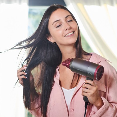 Solac Hair&Go Ionic secador 2000 W Gris, Púrpura