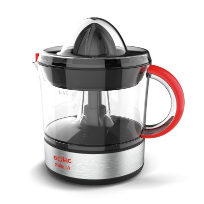 Solac Stillo 40 prensa de cítricos eléctricos 0,7 L 40 W Negro, Plata