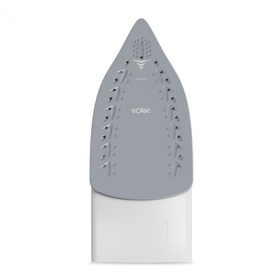 Solac PV2400 Plancha a vapor Suela de cerámica 2400 W Negro, Blanco