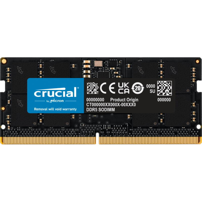 Crucial CT16G56C46S5 módulo de memoria 16 GB 1 x 16 GB DDR5 ECC