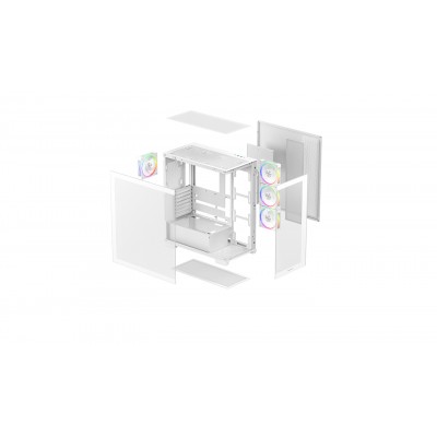 DeepCool CG580 4F V2 Midi Tower Blanco