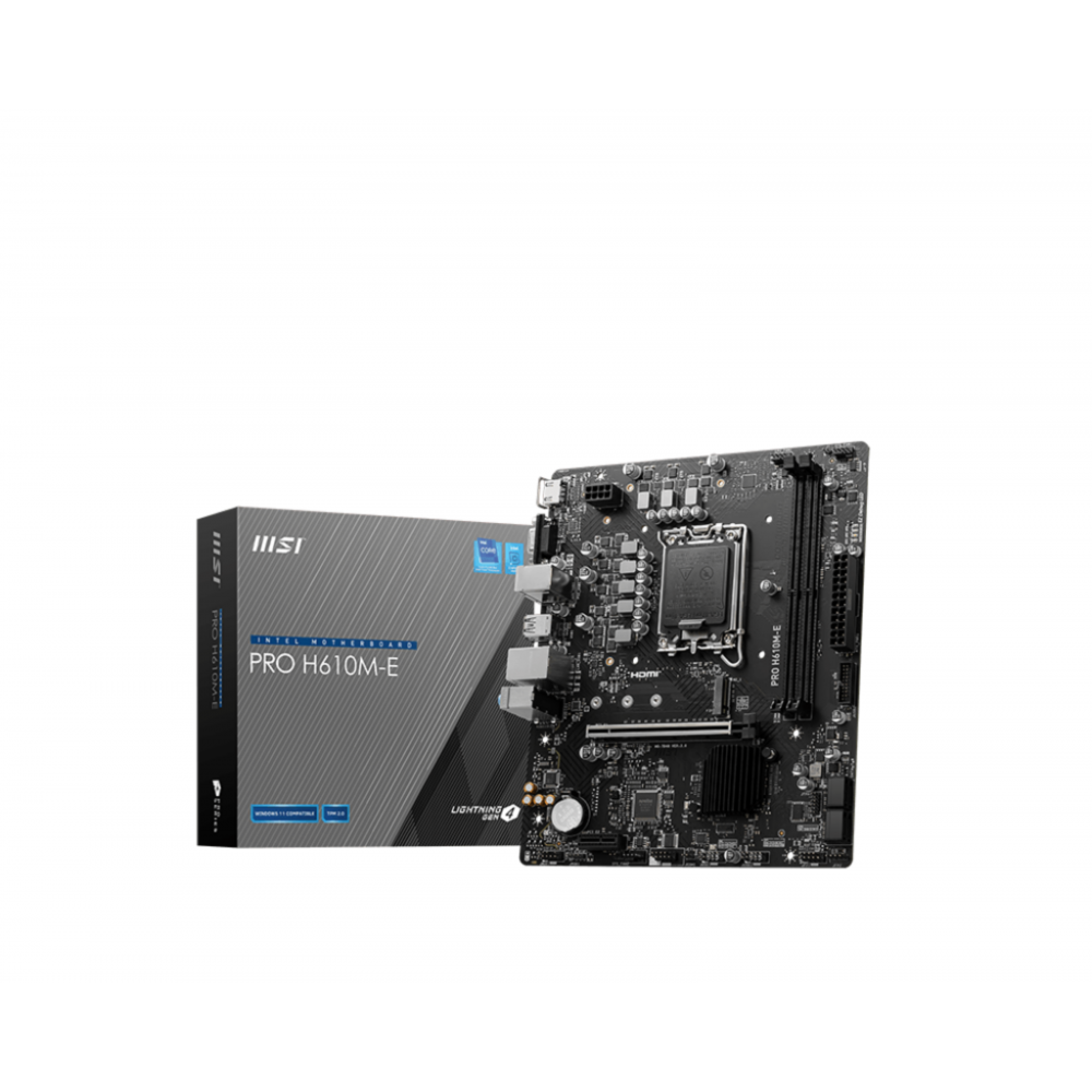 MSI PRO H610M-E placa base Intel H610 LGA 1700 micro ATX