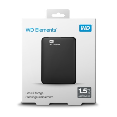 Western Digital WD Elements Portable disco duro externo 1,5 TB 2.5" Micro-USB B 3.2 Gen 1 (3.1 Gen 1) Negro
