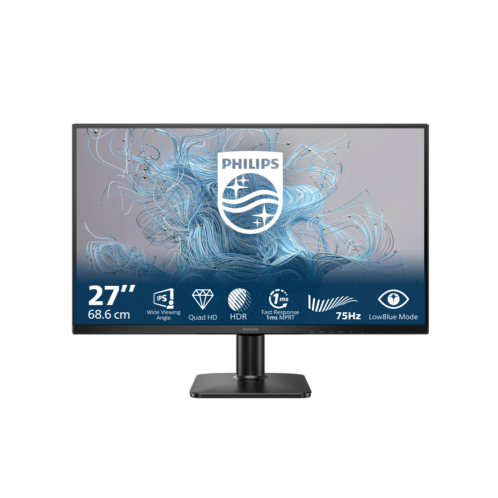 Philips 1000 series 27E2N1500L00 pantalla para PC 68,6 cm (27") 2560 x 1440 Pixeles Quad HD LED Negro