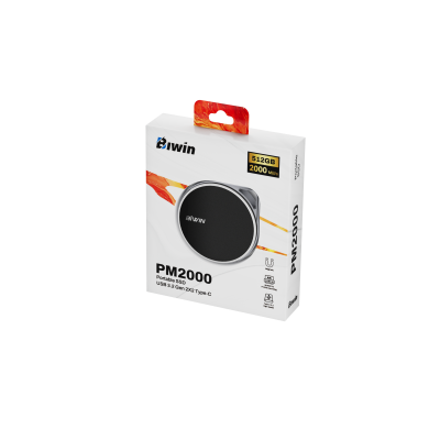 Biwin PM2000 512 GB USB Tipo C USB 3.2 Gen 2x2 Negro
