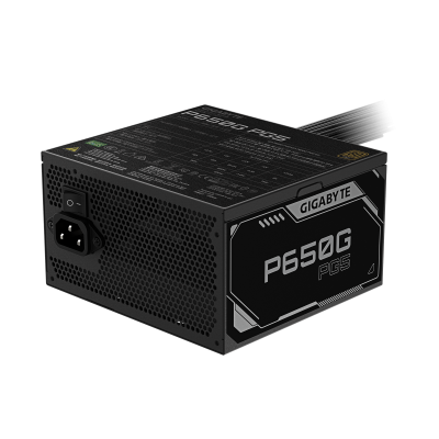 GIGABYTE P650G PCIE 5.1 Fuente de alimentación – PCIe 5.1, 80 PLUS Silver, ventilador de 120mm, compatible con ATX 3.1, enchufe