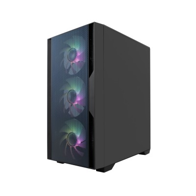 CoolBox Gaming caja MATX GM220 fusion negra mesh USB-C 3.2 gen1 sin fte+ 4 vent. ARGB