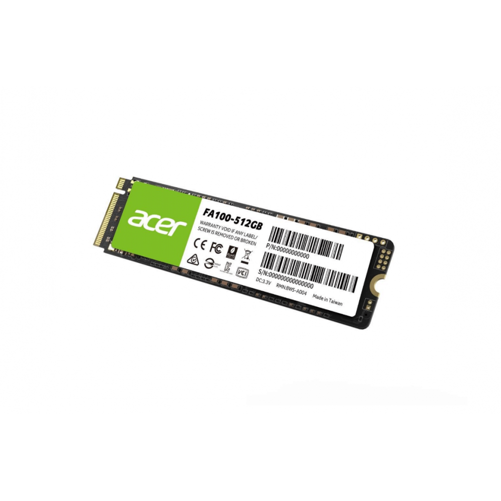 Acer BL.9BWWA.119 unidad de estado sólido 512 GB M.2 PCI Express 3.0 NVMe 3D TLC