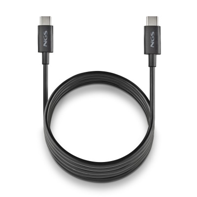 NGS ZYRO 60W-1 cable USB USB 2.0 1 m USB C Negro