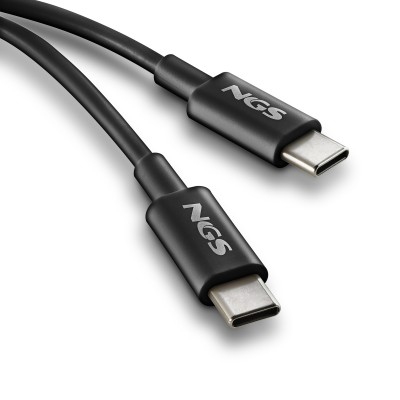 NGS ZYRO 60W-1 cable USB USB 2.0 1 m USB C Negro