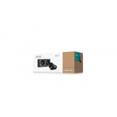 DeepCool LM240 Procesador Kit de refrigeración líquida 12 cm Negro 1 pieza(s)