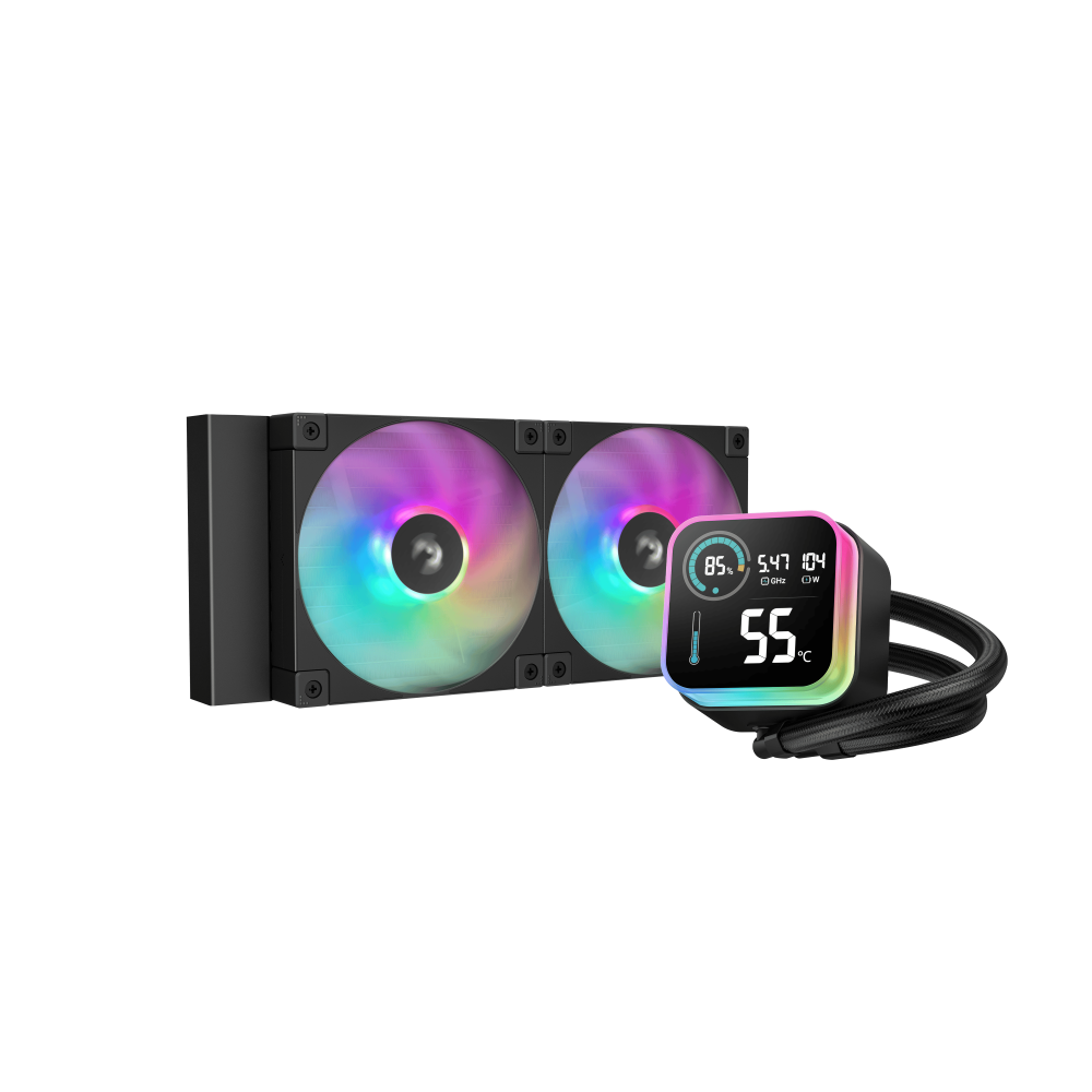 DeepCool LQ240 Procesador Kit de refrigeración líquida 12 cm Negro 1 pieza(s)