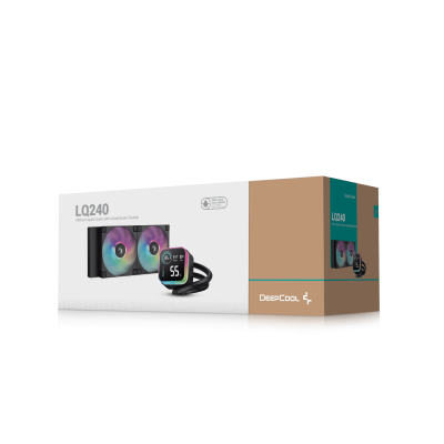 DeepCool LQ240 Procesador Kit de refrigeración líquida 12 cm Negro 1 pieza(s)