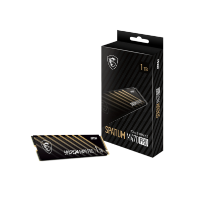 MSI Spatium M470 PRO PCIe 4.0 NVMe M.2 1TB PCI Express 4.0 3D NAND