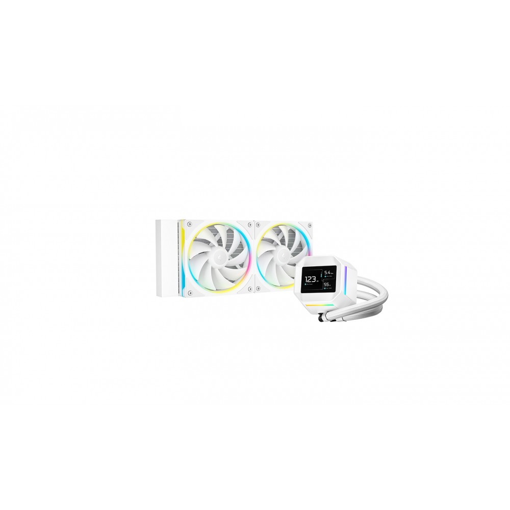 DeepCool LM240 WH Procesador Kit de refrigeración líquida 12 cm Blanco 1 pieza(s)