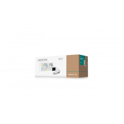 DeepCool LM240 WH Procesador Kit de refrigeración líquida 12 cm Blanco 1 pieza(s)