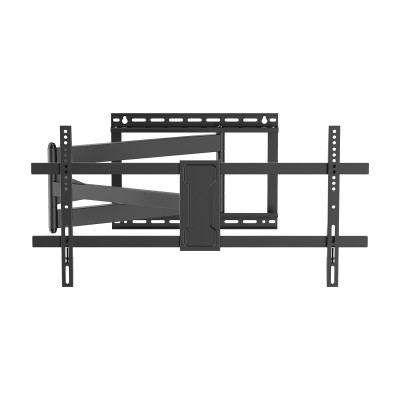 AISENS Soporte Pro Giratorio, Inclinable y Nivelable para MonitorTV 50kg de 43"-80", Negro