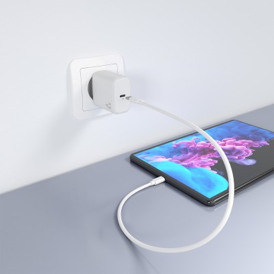 AISENS Cargador GaN 45W, 1xUSB-C PD3.0, Blanco