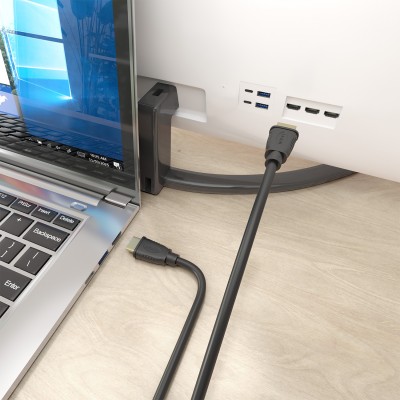 AISENS Cable HDMI V2.1 CCS Ultra Alta Velocidad  HEC 8K@60Hz 48Gbps, AM-AM, Negro, 1.0m