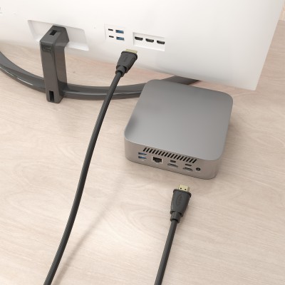 AISENS Cable HDMI V2.1 CCS Ultra Alta Velocidad  HEC 8K@60Hz 48Gbps, AM-AM, Negro, 1.0m