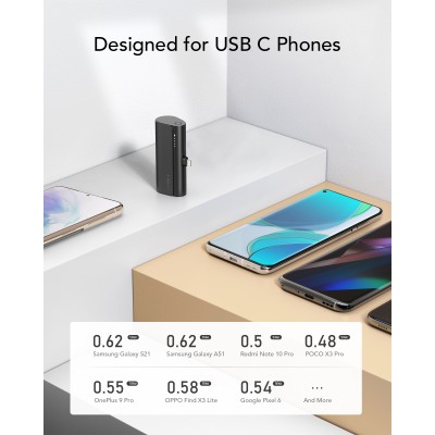 VEGER PlugOn-L VG-W0556 PowerBank 5000mah PD20W Type-C connector built-in