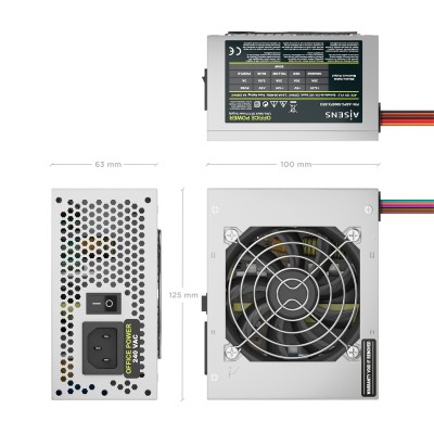 AISENS Fuente Alimentacion SFX 500W OEM, Plata