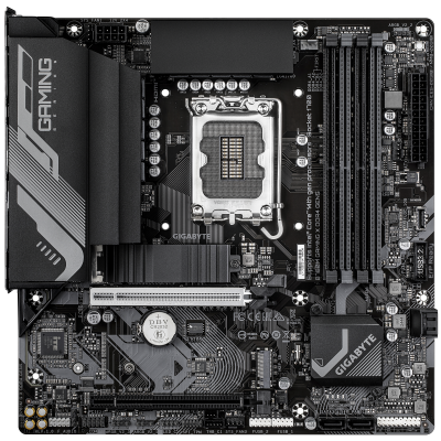 GIGABYTE B760M GAMING X DDR4 GEN5 Placa Base – Compatible con procesadores Intel Core 14ª generación, VRM de 8+1+1 fases, hasta