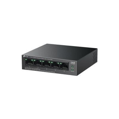 TP-Link LiteWave LS105GP switch No administrado Gigabit Ethernet (101001000) Energía sobre Ethernet (PoE) Negro