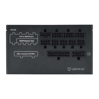 UNYKAch Fuente de Alimentación ATX Atilius 3.1 Black 850W Gold